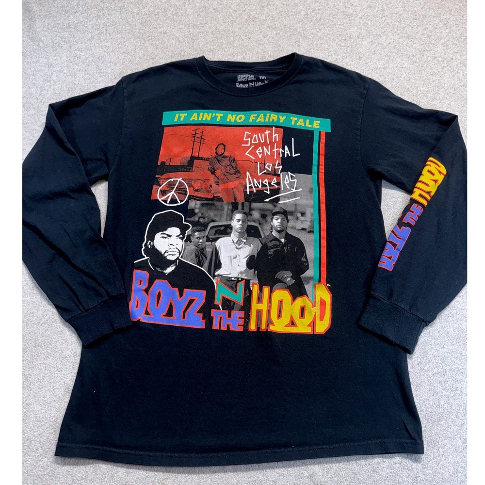 Ripple Junction Boyz N The Hood Shirt Mens Medium‎ Black Long Sleeve Graphic Tee